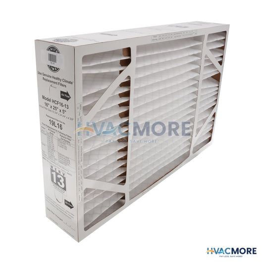 Lennox Healthy Climate HCF16-13, Disposable Pleated Box Filter 25" x 16" x 5" , MERV 13 19L16