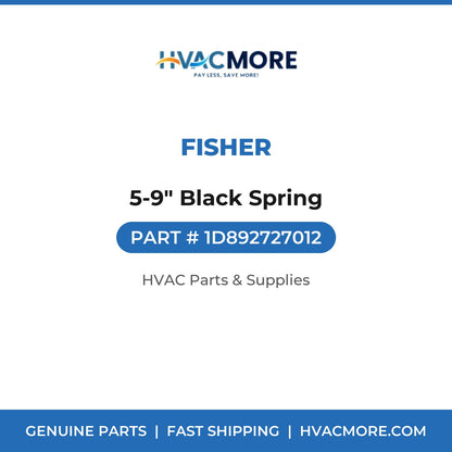 Fisher 5-9" Black Spring 1D892727012