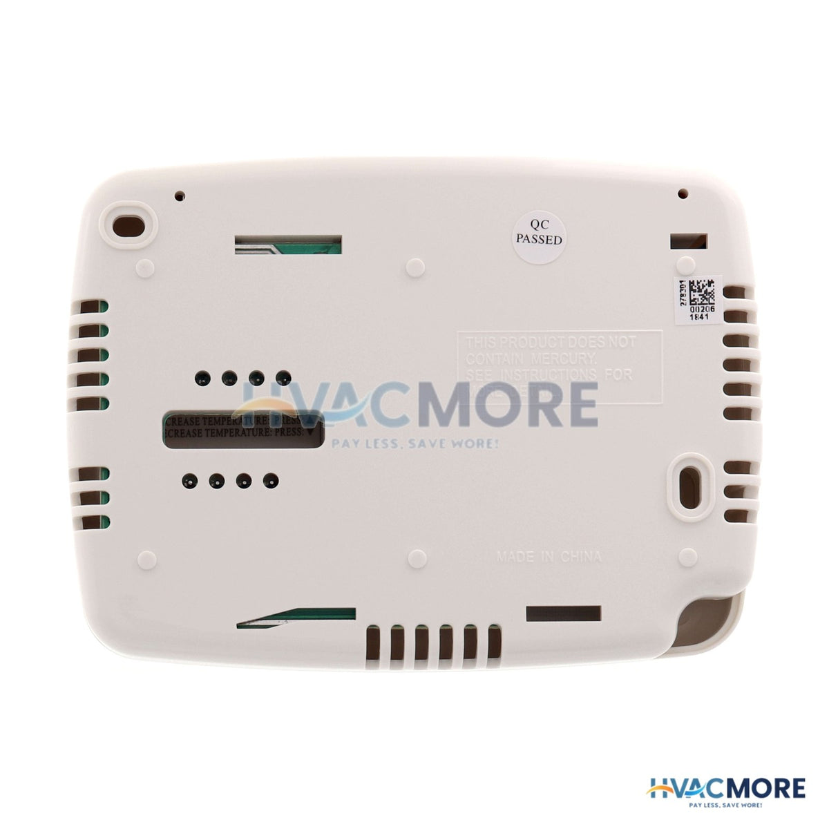 White Rodgers Non-Programmable Thermostat, Backlit Display, Horiz. (24V) 1F79-111
