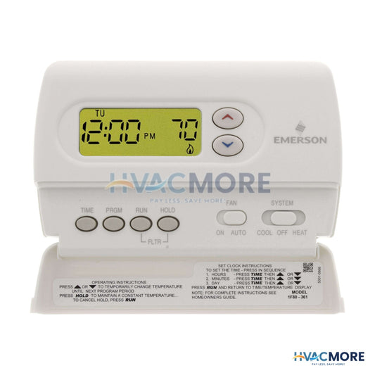White Rodgers 80 Series Programmable 1H/1C, Digital Thermostat 1F80-361