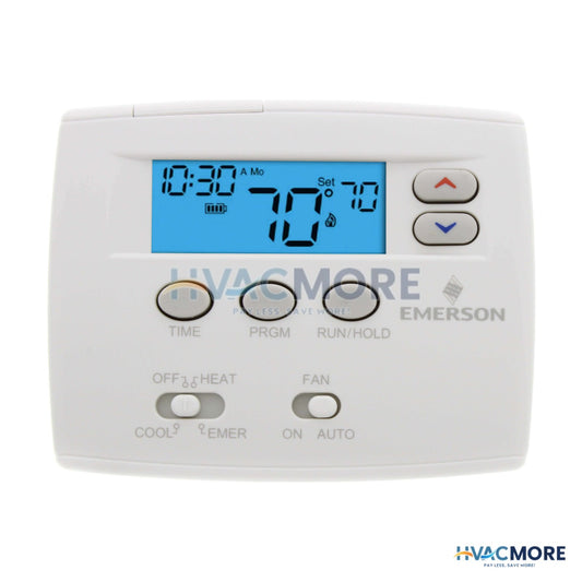 White Rodgers 5+1+1 Day Programmable Blue Thermostat, 2/1HP 1F82-0261