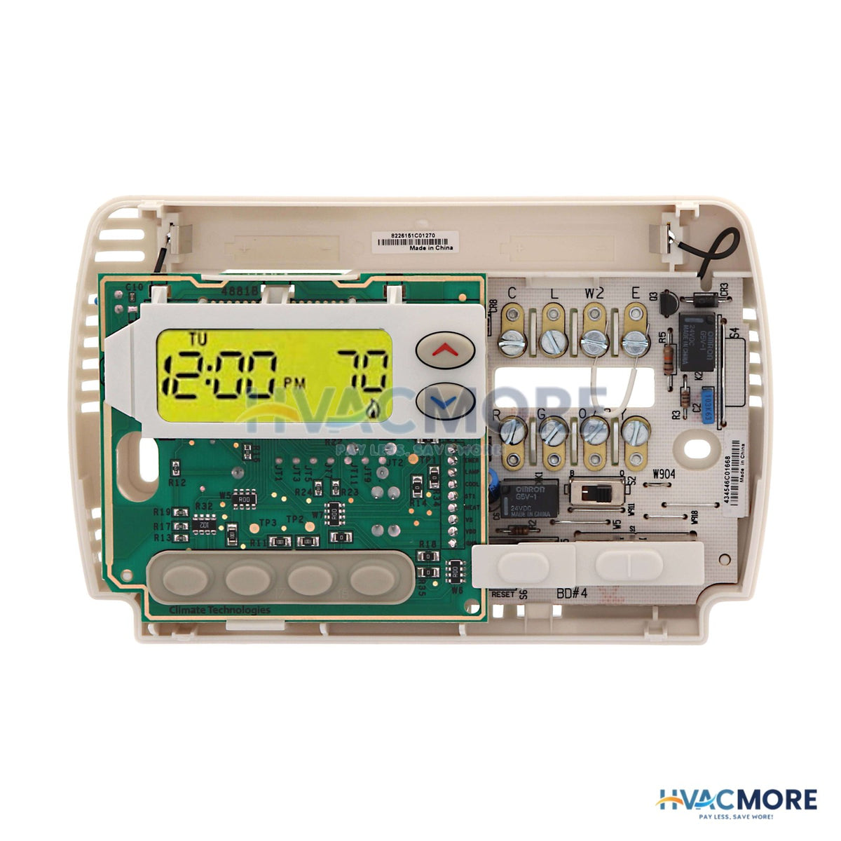 White Rodgers Multi-Stage Heat Pump 5+1+1 Prog. Thermostat 24V or mV System 1F82-261