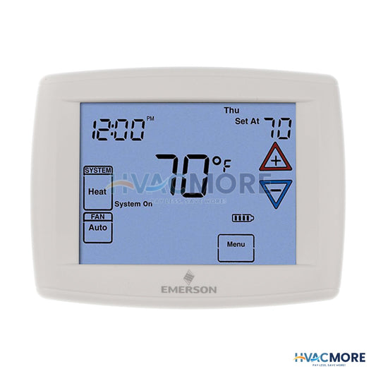 White Rodgers Blue Touchscreen Multi Stage/Ht. Pump, 7-DAY Prog. Digital Thermostat 1F95-1280