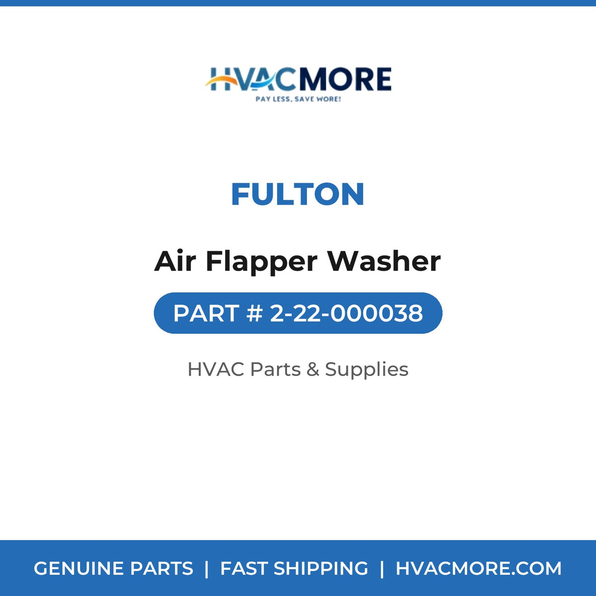 Fulton Air Flapper Washer 2-22-000038