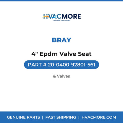 Bray 4" Epdm Valve Seat 20-0400-92801-561
