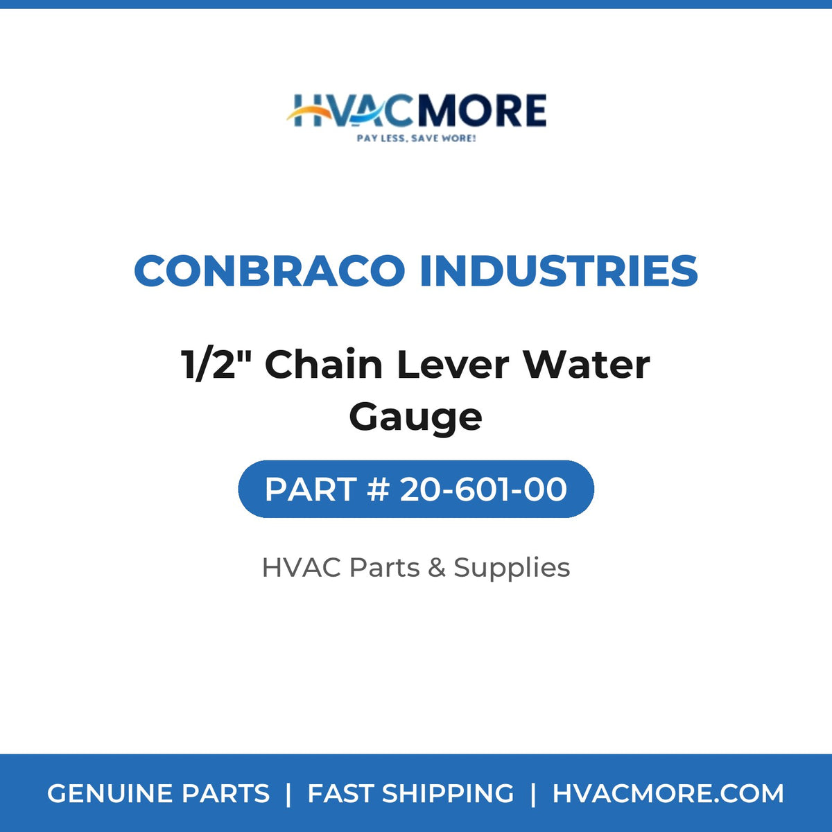 Conbraco Industries 1/2" Chain Lever Water Gauge 20-601-00