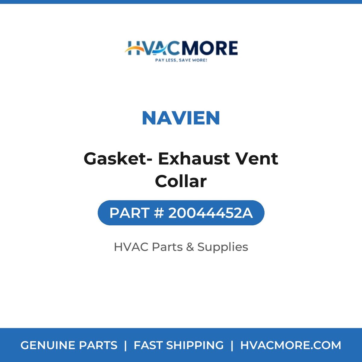 Navien Gasket- Exhaust Vent Collar 20044452A