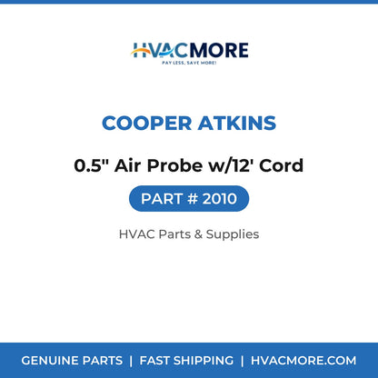 Cooper Atkins 0.5" Air Probe w/12' Cord 2010