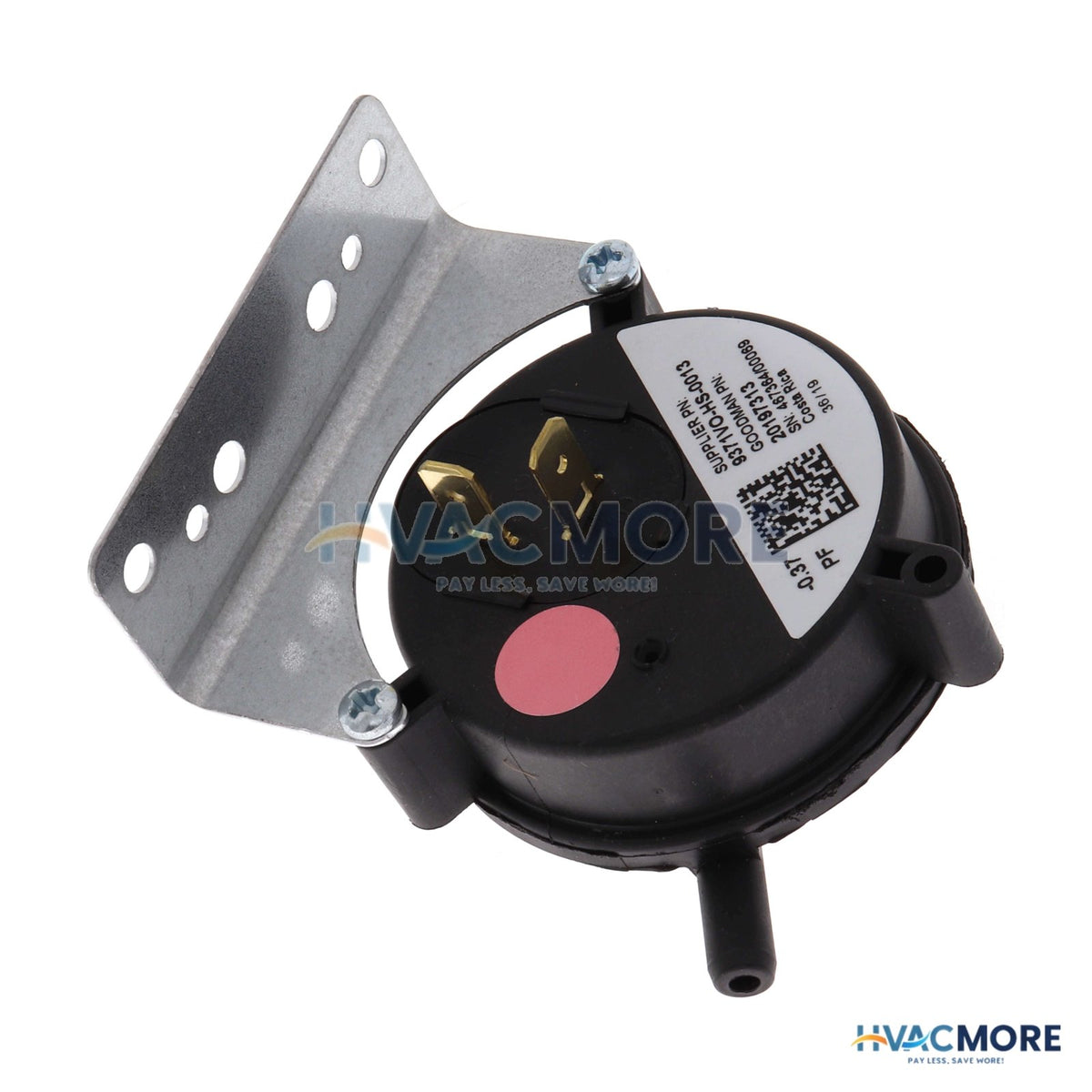 Goodman-Amana Air Pressure SWITCH<BR>(.37" WC) 20197313