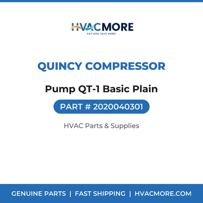 Quincy Compressor Pump QT-1 Basic Plain 2020040301