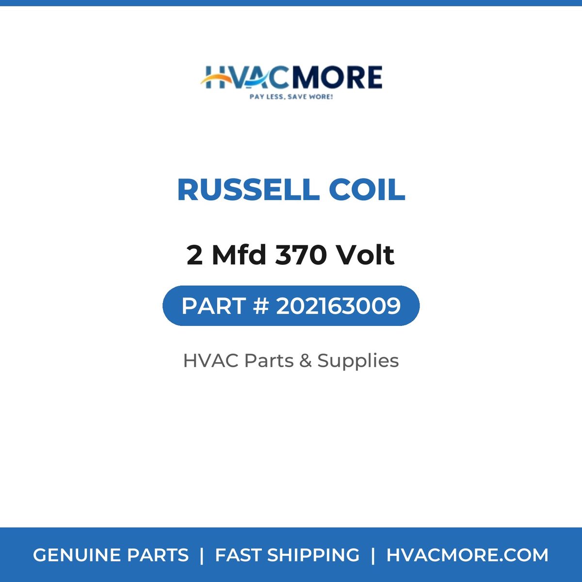 Russell Coil 2 Mfd 370 Volt 202163009