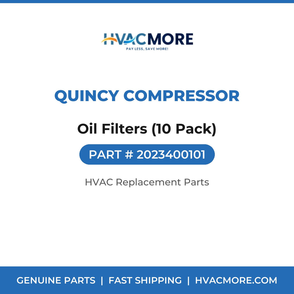 Quincy Compressor Oil Filters (10 Pack) 2023400101