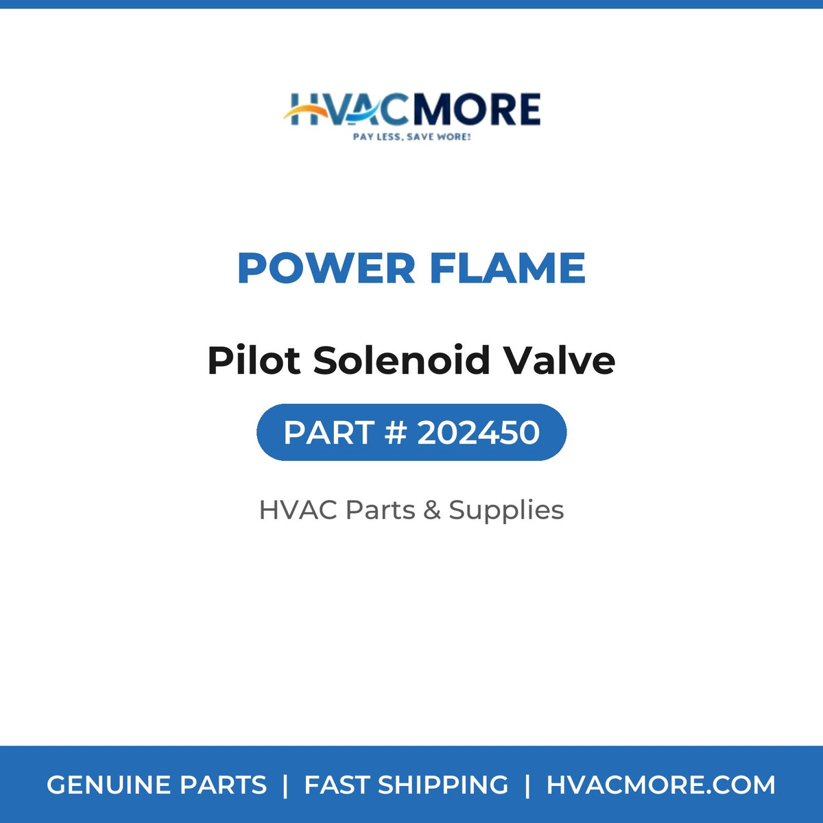 Power Flame Pilot Solenoid Valve 202450