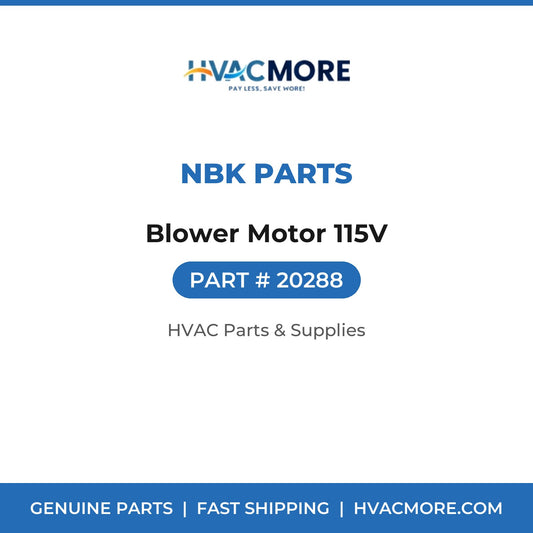 NBK Parts Blower Motor 115V 20288