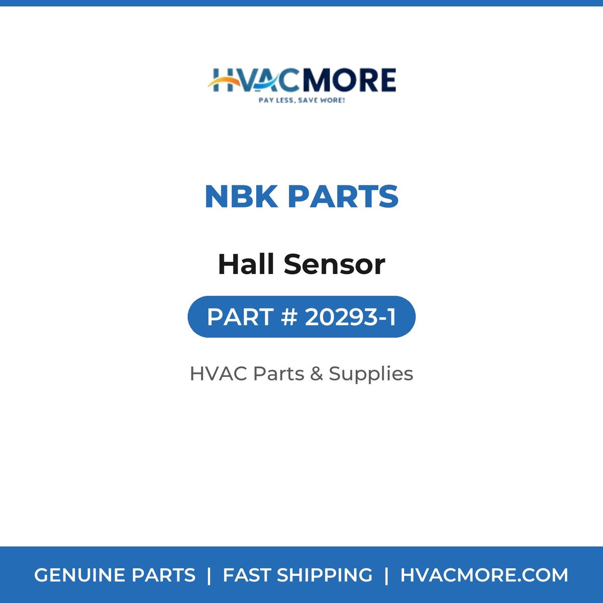 NBK Parts Hall Sensor 20293-1