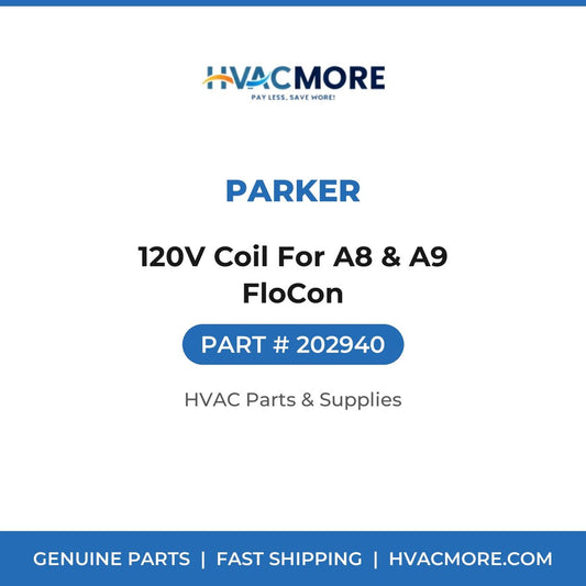 Parker 120V Coil For A8 & A9 FloCon 202940