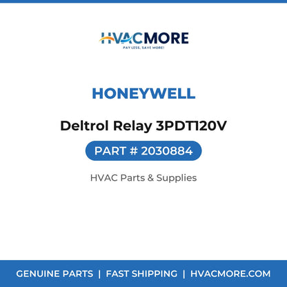 Honeywell Deltrol Relay 3PDT120V 2030884