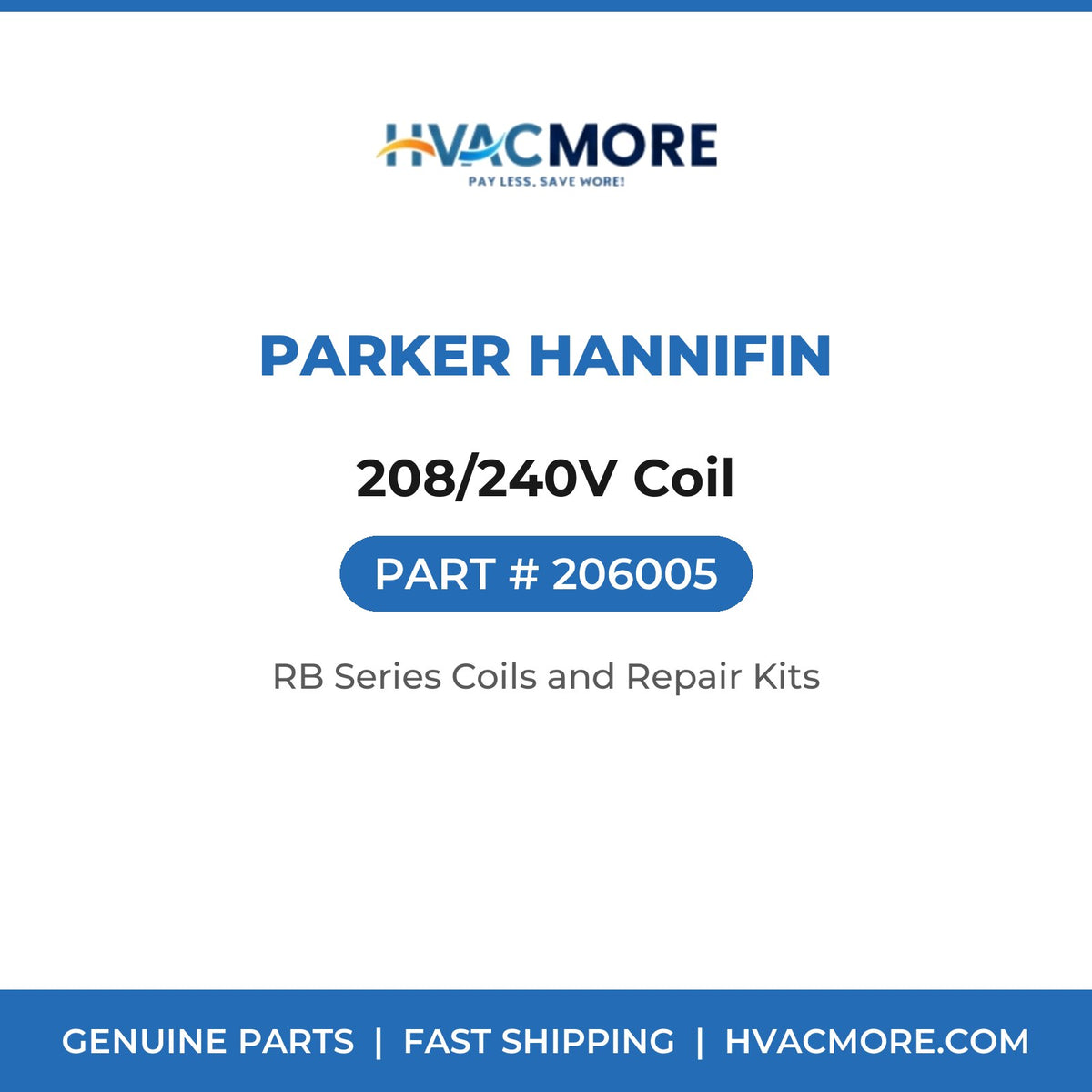 Parker Hannifin 208/240V Coil 206005