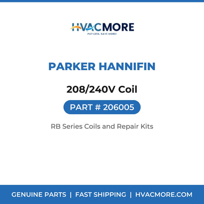 Parker Hannifin 208/240V Coil 206005