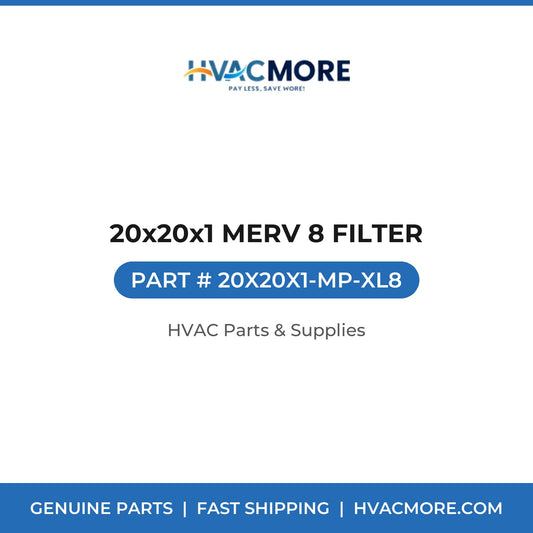 20x20x1 MERV 8 FILTER 20X20X1-MP-XL8