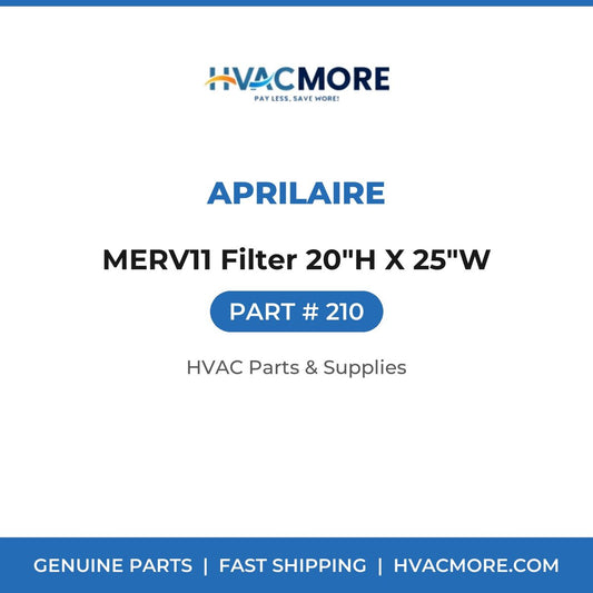 Aprilaire MERV11 Filter 20"H X 25"W 210