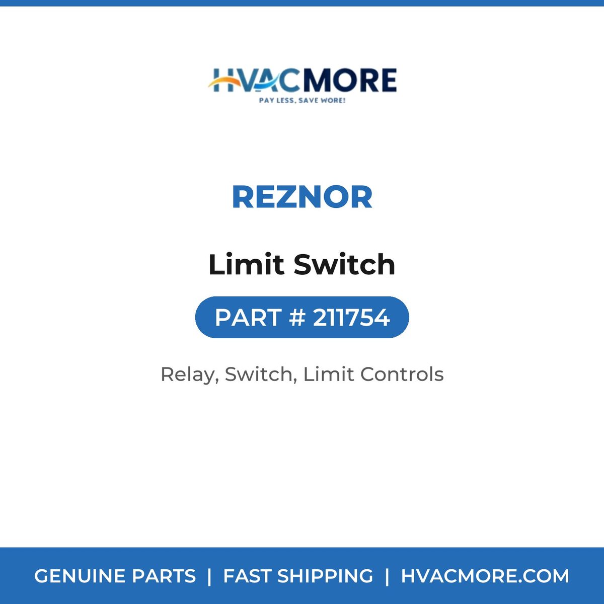 Reznor Limit Switch 211754