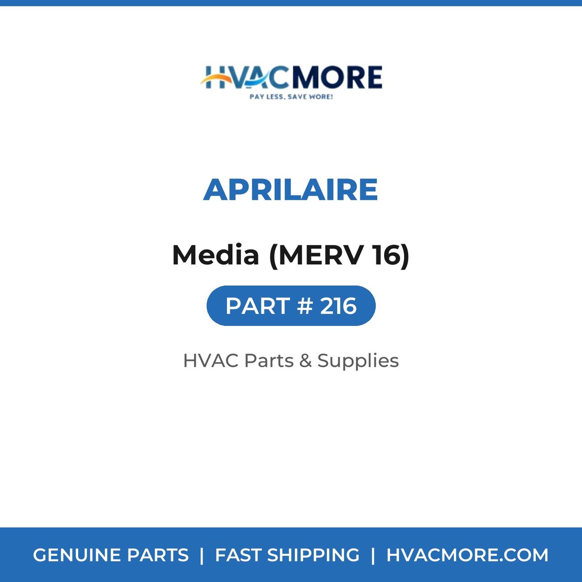Aprilaire Media (MERV 16) 216