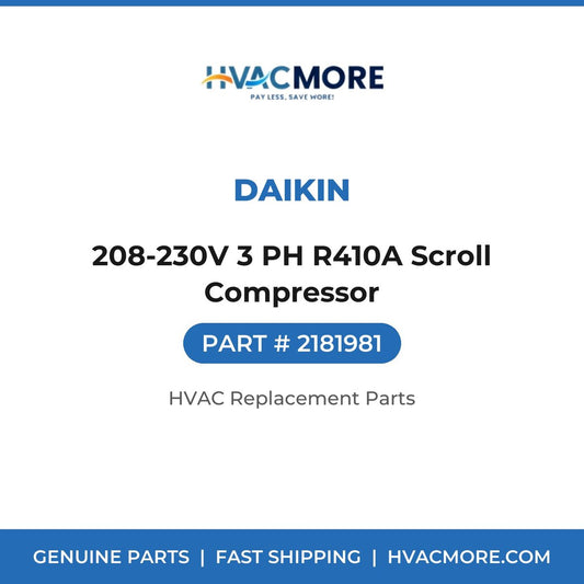 Daikin 208-230V 3 PH R410A Scroll Compressor 2181981
