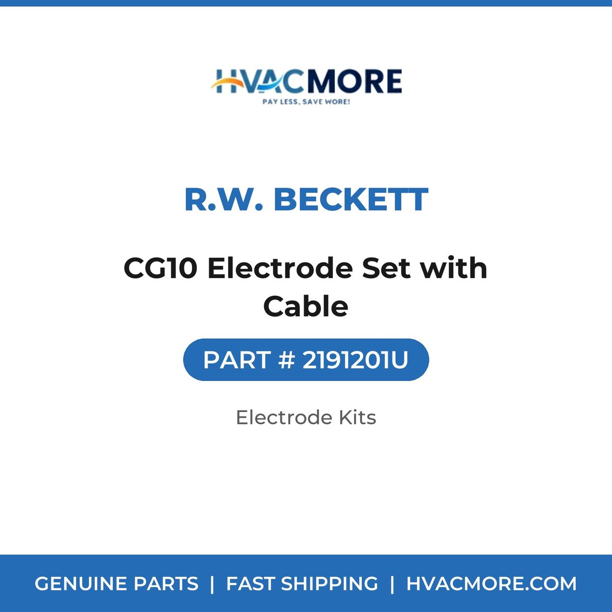 R.W. Beckett CG10 Electrode Set with Cable 2191201U