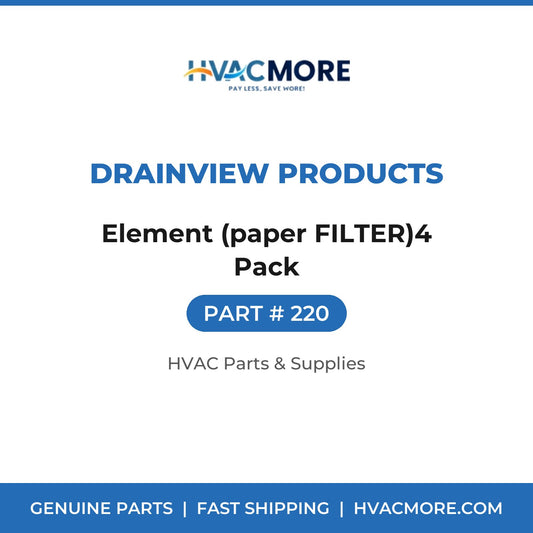 Drainview Products Element (paper FILTER)4 Pack 220