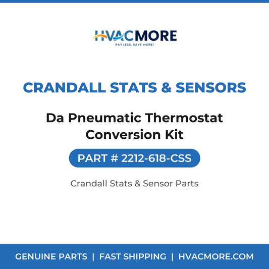 Crandall Stats & Sensors Da Pneumatic Thermostat Conversion Kit 2212-618-CSS