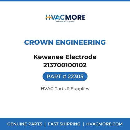Crown Engineering Kewanee Electrode 213700100102 22305