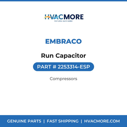 Embraco Run Capacitor 2253314-ESP