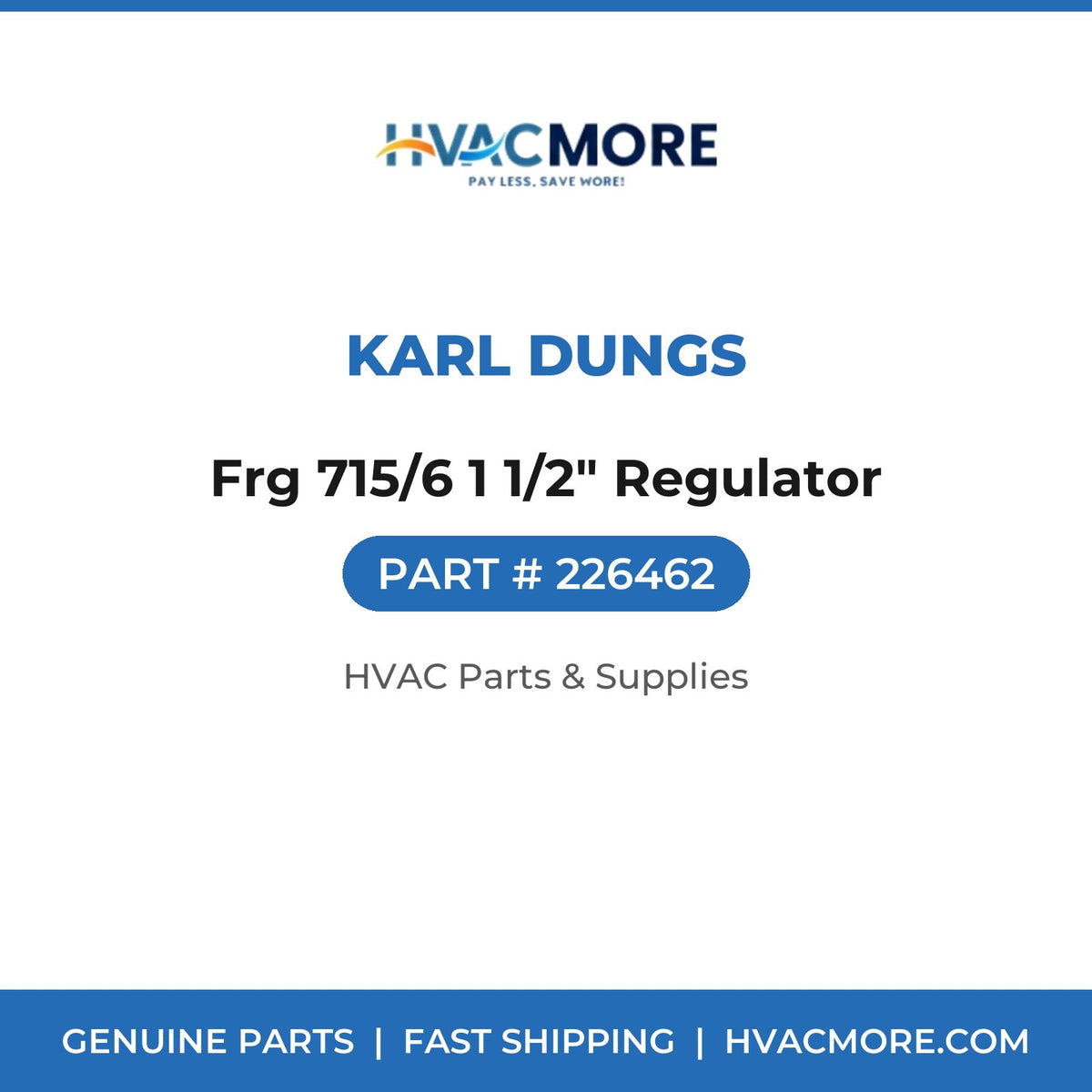 Karl Dungs Frg 715/6 1 1/2" Regulator 226462