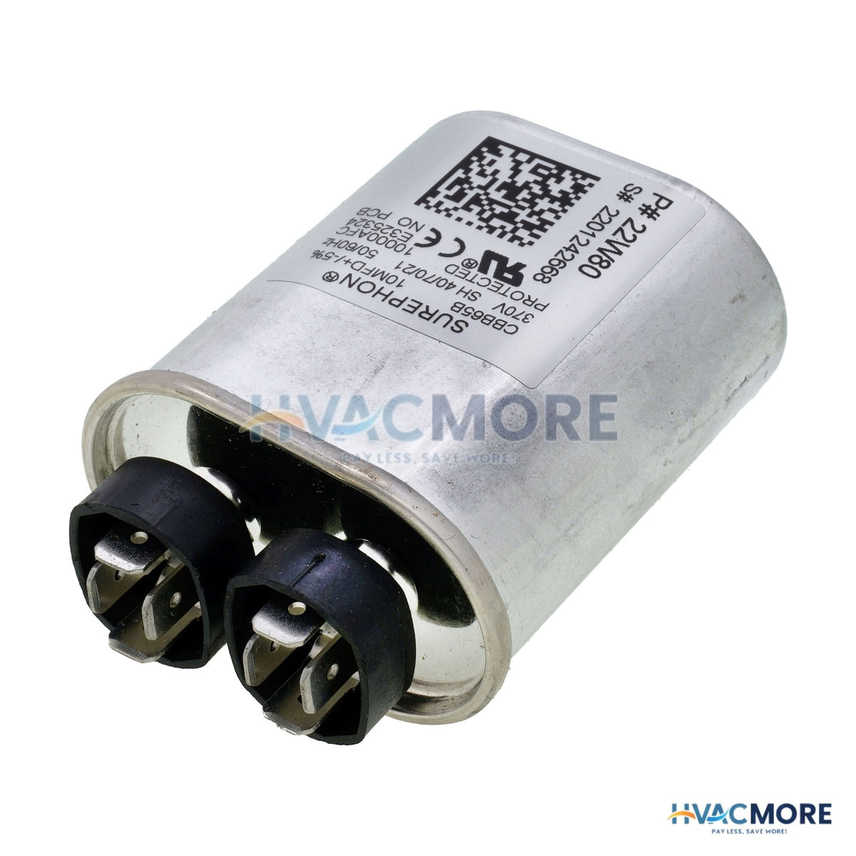 Lennox 10 MFD Round Run Capacitor (370V) 22W80
