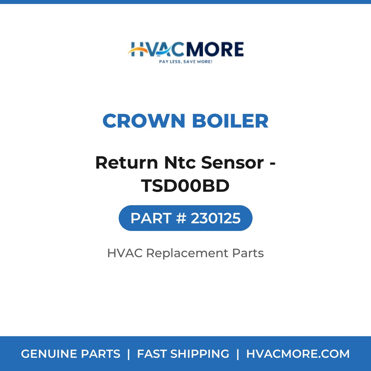 Crown Boiler Return Ntc Sensor - TSD00BD 230125