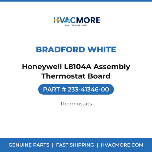 Bradford White Honeywell L8104A Assembly Thermostat Board 233-41346-00