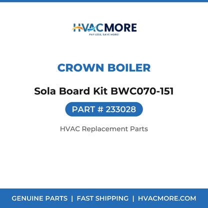 Crown Boiler Sola Board Kit BWC070-151 233028