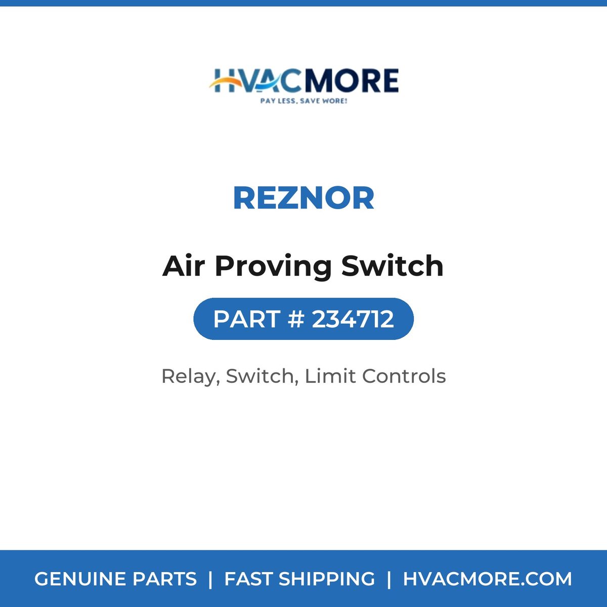 Reznor Air Proving Switch 234712