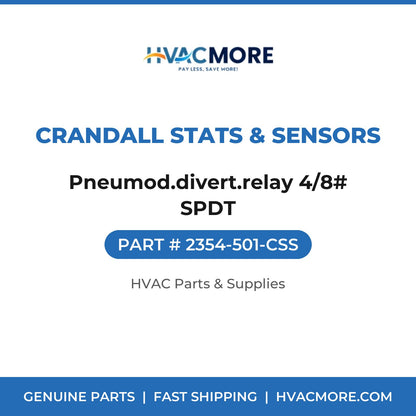 Crandall Stats & Sensors Pneumod.divert.relay 4/8# SPDT 2354-501-CSS