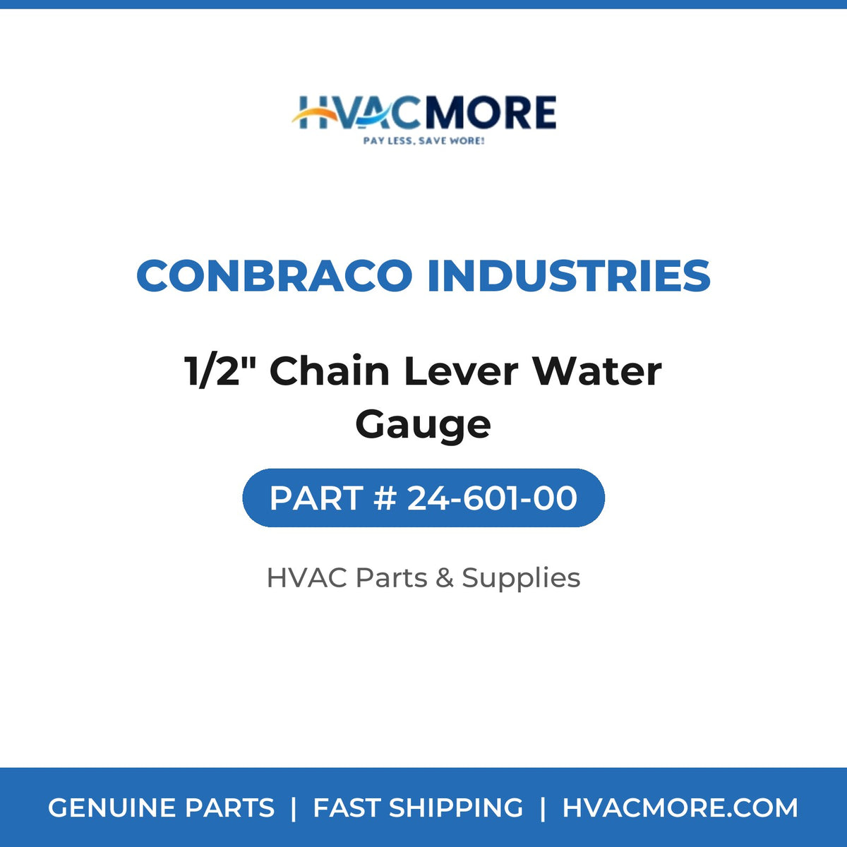 Conbraco Industries 1/2" Chain Lever Water Gauge 24-601-00