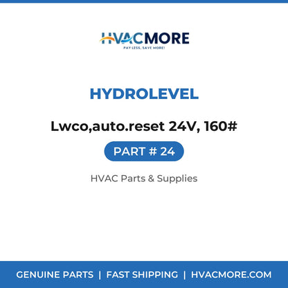 Hydrolevel Lwco,auto.reset 24V, 160# 24