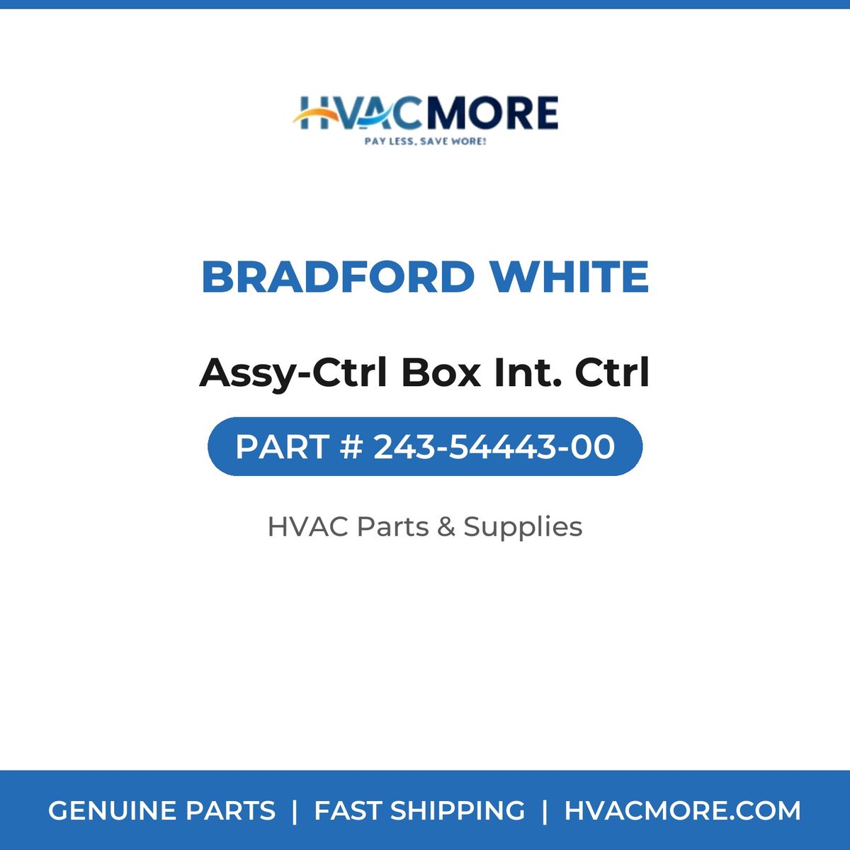 Bradford White Assy-Ctrl Box Int. Ctrl 243-54443-00
