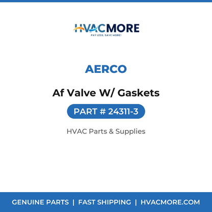 AERCO Af Valve W/ Gaskets 24311-3
