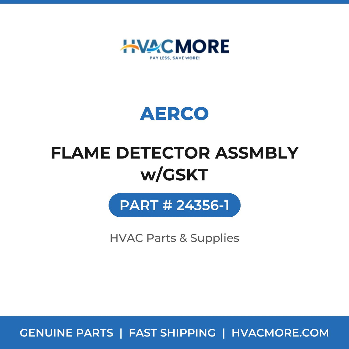 AERCO FLAME DETECTOR ASSMBLY w/GSKT 24356-1