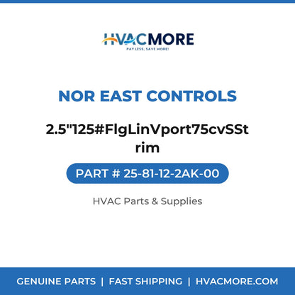 Nor East Controls 2.5"125#FlgLinVport75cvSStrim 25-81-12-2AK-00