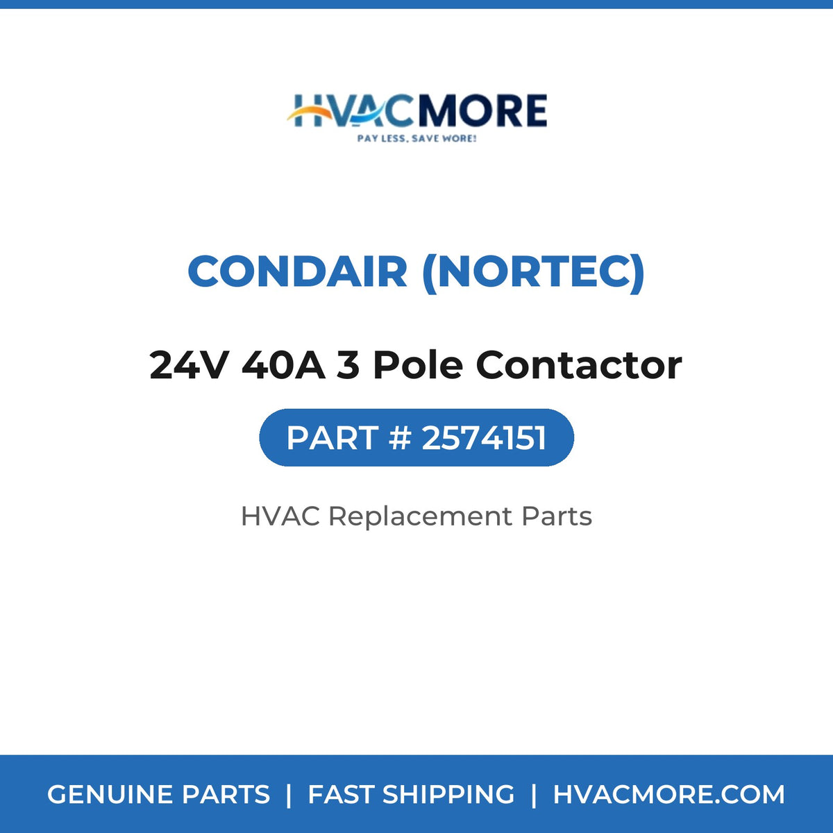 Condair (Nortec) 24V 40A 3 Pole Contactor 2574151