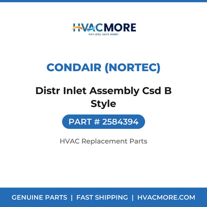 Condair (Nortec) Distr Inlet Assembly Csd B Style 2584394