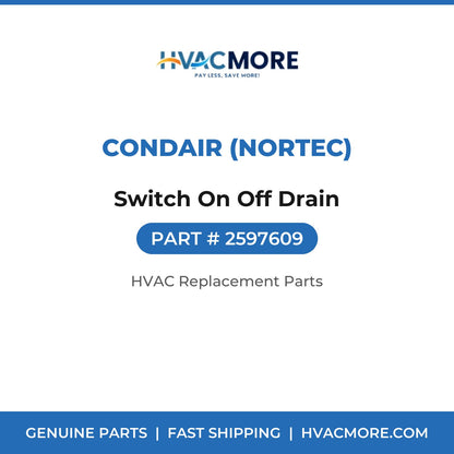 Condair (Nortec) Switch On Off Drain 2597609