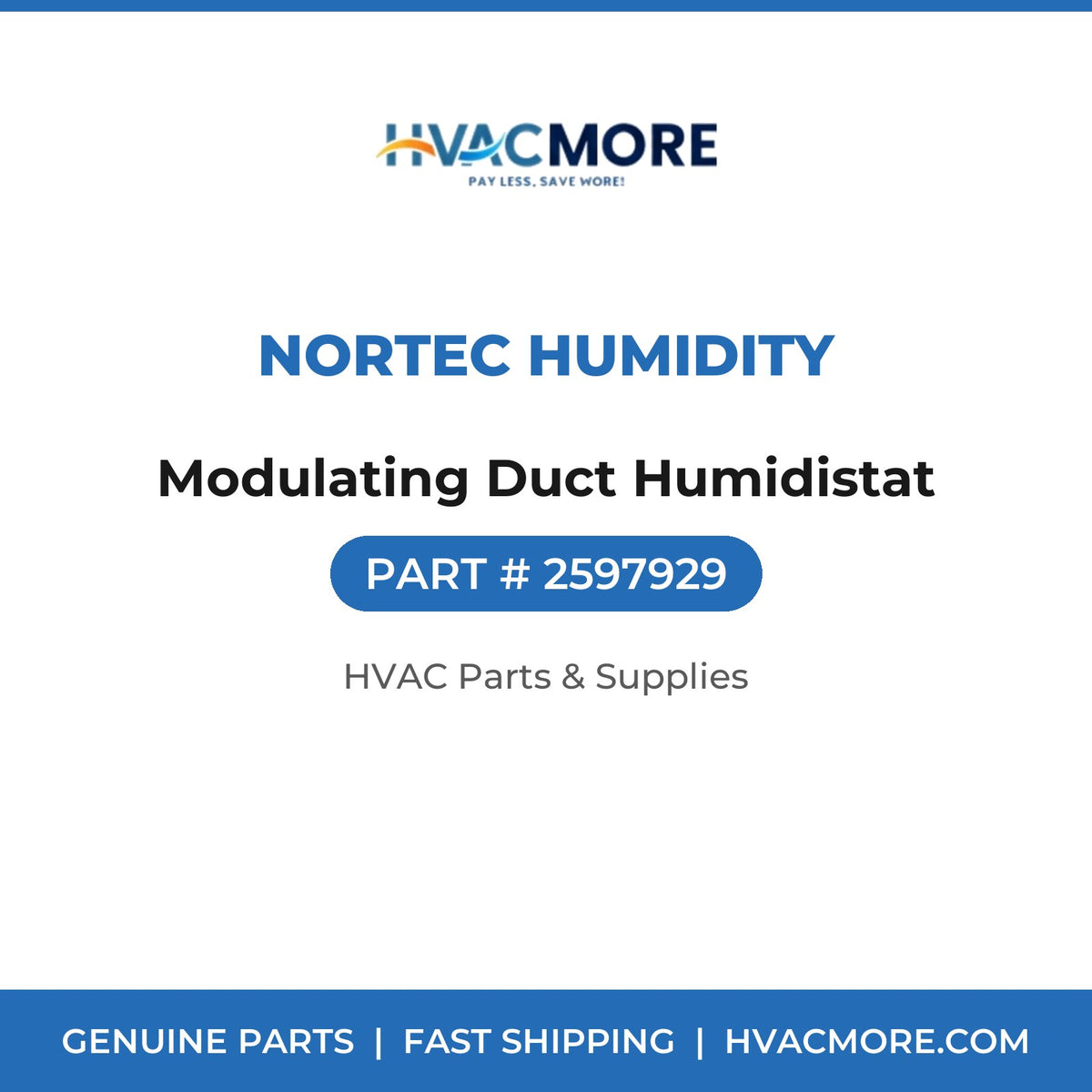 Nortec Humidity Modulating Duct Humidistat 2597929